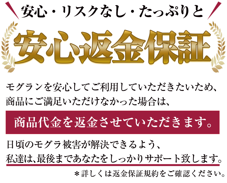 安心返金保証