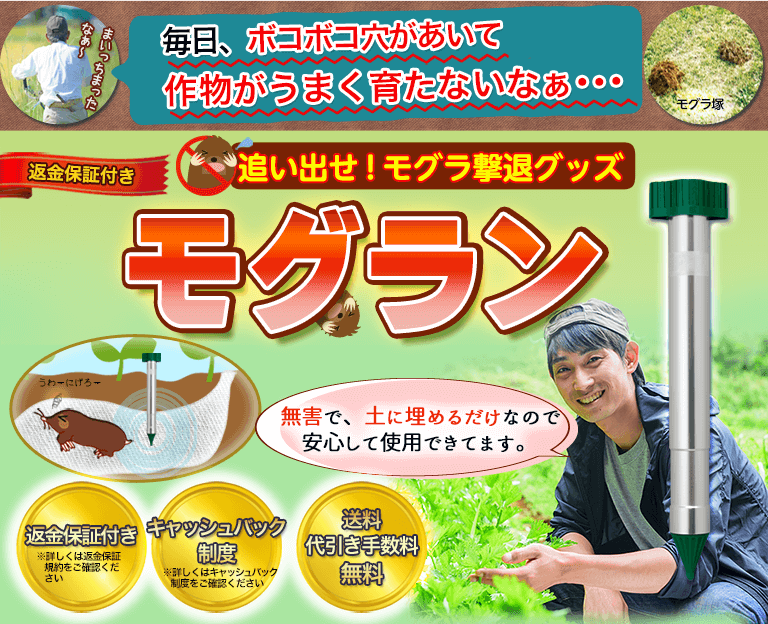 モグラを退治する方法